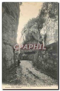 Old Postcard The Ladders Entree of the lower cave