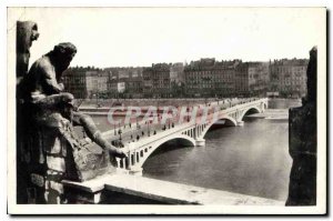 Postcard Old Lyon Wilson Bridge seen from the top of the Hotel Dieu