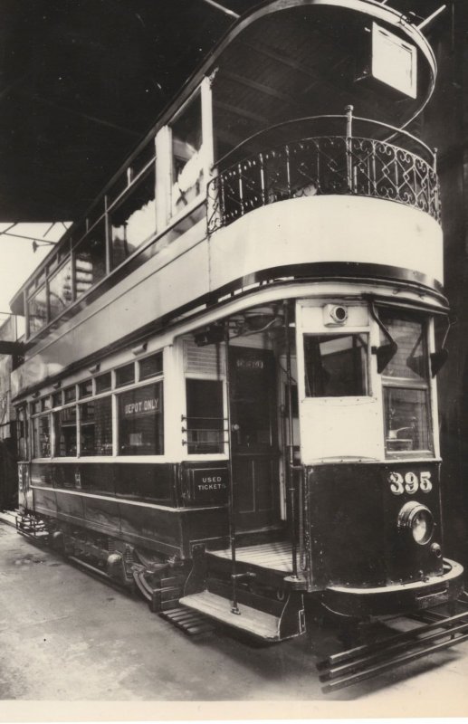 1912 Birmingham Corporation Tram Car Bus Science Museum Postcard