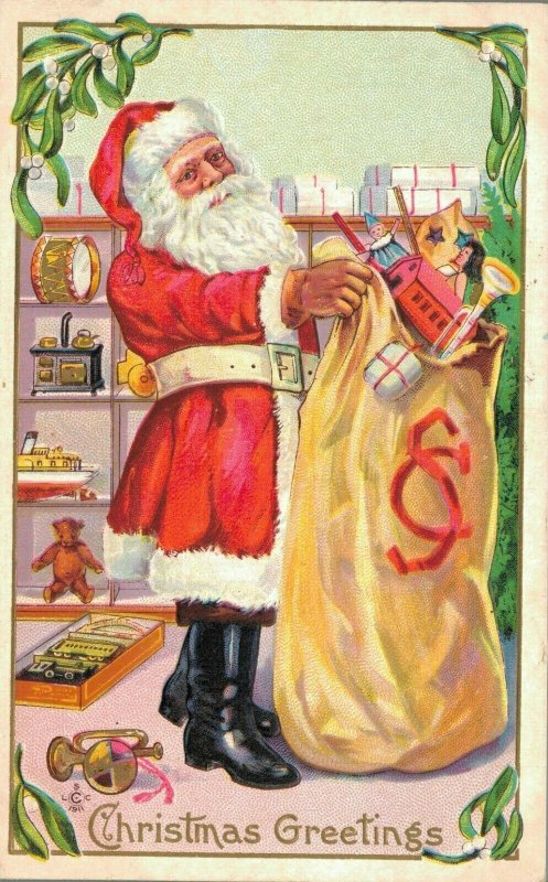 Christmas Greetings - Santa Claus Christmas Presents 04.02