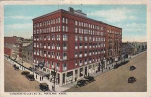 Maine Portland Congress Square Hotel 1924