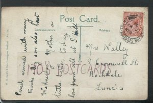 Genealogy Postcard - Walley - 8 Cromwell Street, Rochdale, Lancashire RF4391