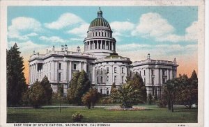 East View Of State Capitol Sacramento California
