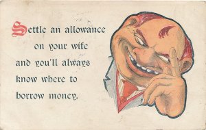 Give Your Wife an Allowance - You'll know where to Borrow Money pm 1909 Humor