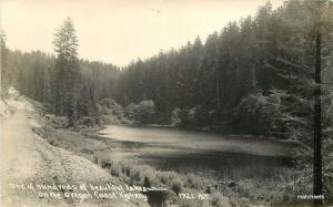 One of Hundreds Beautiful Lakes Oregon Coast Highway Patterson RPPC 12190