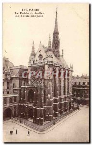 Paris Old Postcard the Holy Chapel Courthouse