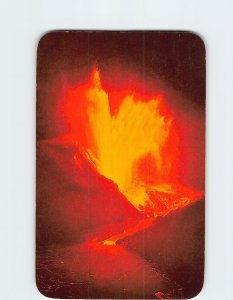 Postcard Kilauea Iki Lava Fountain Hawaii USA