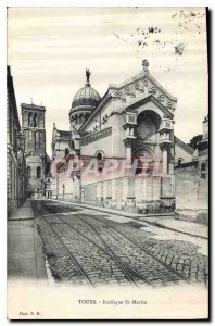 Postcard Old Tours Basilica of St Martin