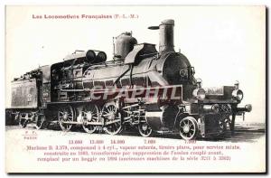 Postcard Old Train Locomotive Machine B 3279