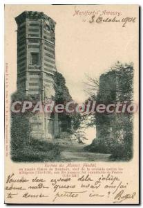 Postcard Ancient Ruins Montfort L'Amaury Du Manoir Feodal