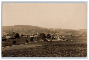 c1910's Bird's Eye View Of Farmersville Station New York NY RPPC Photo Postcard 