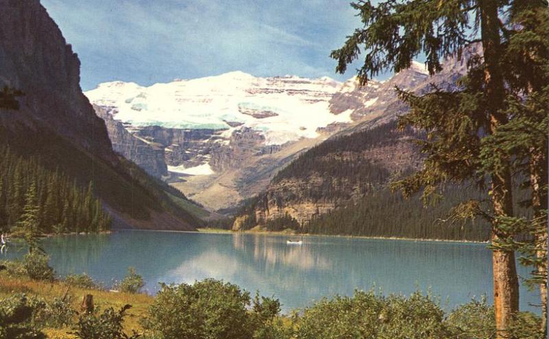 Lake Louise and Victoria Glacier - Canadian Rockies AB, Alberta, Canada