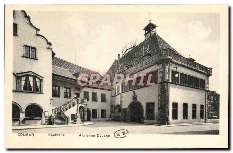 Postcard Old Customs Customs Customs Colmar Kaufhaus Old Custom