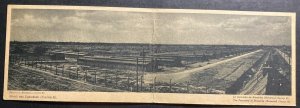 Mint Poland Postcard RPPC Concentration Camp KZ Brzezinka Auschwitz Panorama