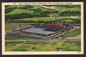 N American Rayon Corp Plant Elizabethton TN Post Card  5383