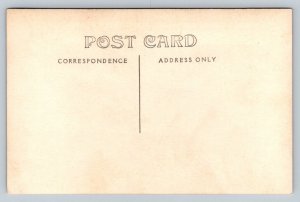 RPPC  Couple Outside Restaurant in Rocking Chairs   Postcard