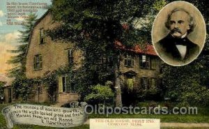 Hawthorne's Home, Concord, Massachusettes, USA Famous People Unused light cre...