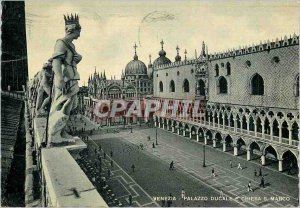 Postcard Modern Venice Palazzo Ducale E S Marco Chiesa Ducal Palace and St. M...