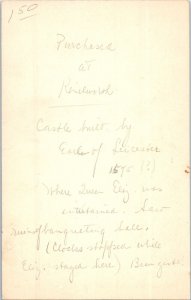 Kenilworth Castle and Rustic Bridge England Postcard