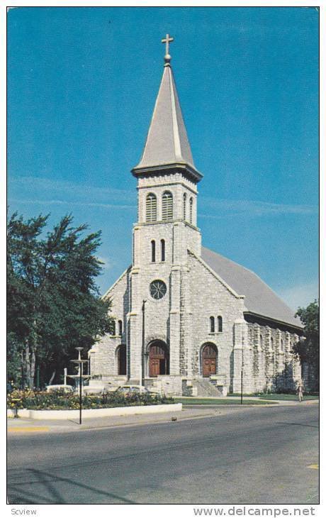 Exterior, Pro-Cathedral of the Assumption, North Bay, Ontario, Canada, 40-60s