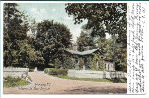 Syracuse, NY - Entrance to State Asylum - 1907