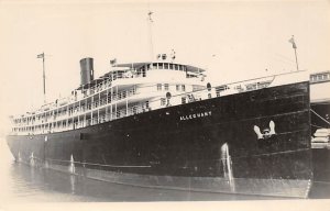 S S Alleghany Real Photo Merchant & Miners Transportation CO Ship Line Ship 