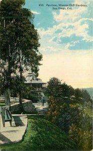 California San Diego Pavilion Mission Cliff Gardens Eno Postcard 22-4640
