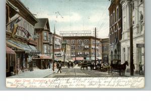 PAWTUCKET RI Street Scene c1910 Postcard