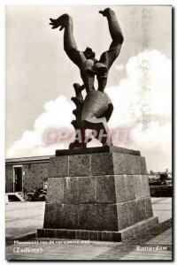 Postcard Modern Monument Van De Verwoeste Slad Sadkine Rotterdam Zadkine