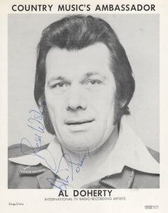 Al Doherty Country & Western Singer 10x8 Hand Signed Photo