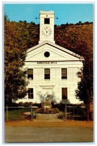 c1950 Mariposa Courthouse White Wooden Clock Tower View California CA Postcard