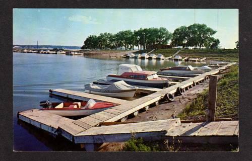 SD View YANKTON Boat Basin SOUTH DAKOTA PC Postcard