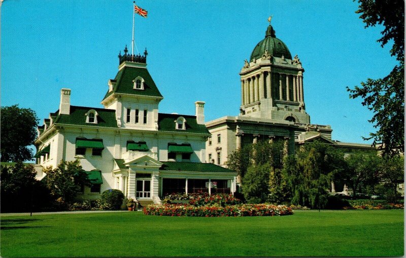Winnipeg Manitoba Canada Residence Lieutenant Governor Postcard UNP VTG Unused 