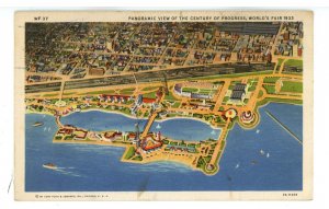 IL - Chicago. 1933-34 Century of Progress Int. Expo. Aerial View
