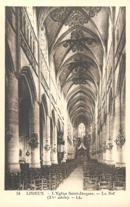 France Lisieux church Saint-Jacques interior