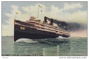 Steamer/Ship City Of Cleveland, D & C Line, PU-1911