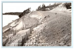 Sand Dunes Michigan MI Copper County Real Photo RPPC Postcard (BH6)