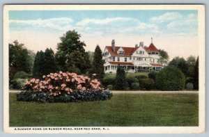 RED BANK NEW JERSEY*NJ*A SUMMER HOME ON RUMSON ROAD*1920's ERA VINTAGE POSTCARD