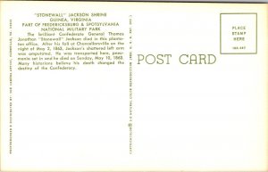 Virginia, Guinea - Stonewall Jackson Shrine - [VA-612]