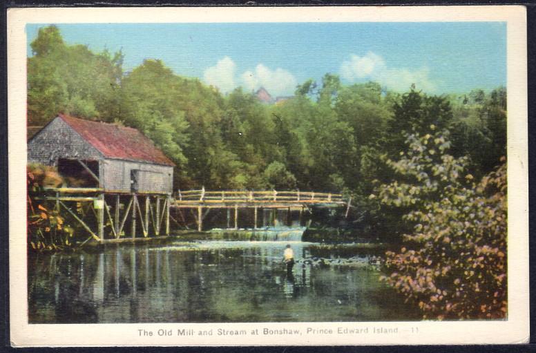 The Old Mill and Stream at Bonshaw,Prince Edward Island,Canada