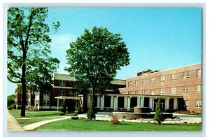 c1960's Burge Hospital Building Fountain Springfield Missouri MO Postcard 