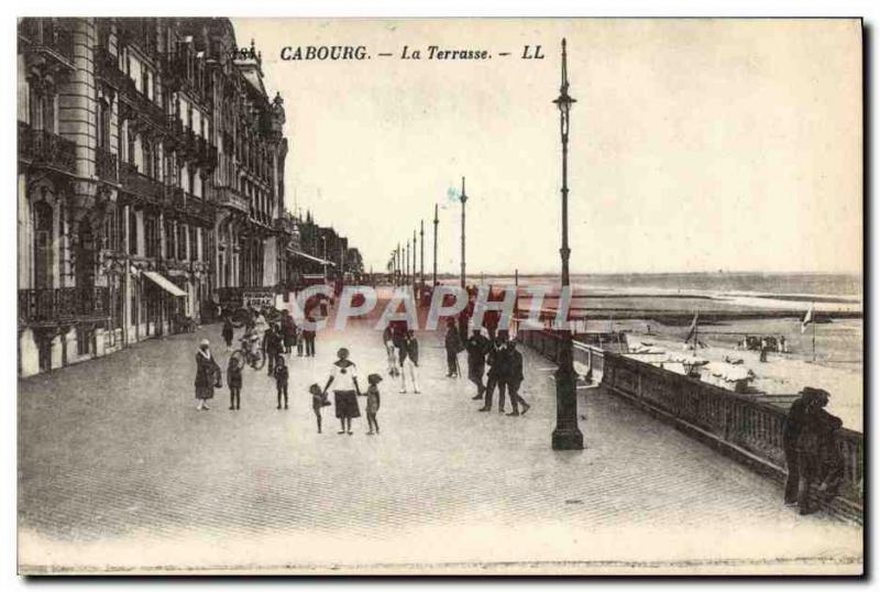 Old Postcard Cabourg La Terrasse