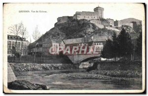 Old Postcard View of the Chateau Lourdes