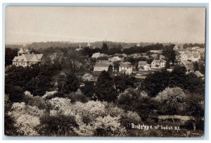 1908 Bird's Eye View Of Sodus New York NY RPPC Photo Posted Antique Postcard