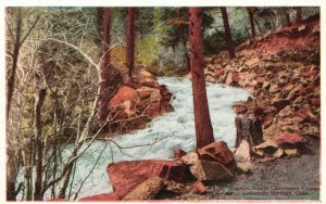 Vintage Postcard 1920's Rapids South Cheyenne Canon Colorado Springs CO