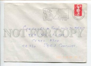 421455 FRANCE 1990 year Isbergue cycling ADVERTISING real posted COVER