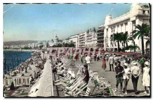 Postcard Old Nice's Promenade des Anglais Palais de la Mediterranee