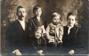 RPPC Centerville South Dakota Family Portrait Photographer S Trad Postcard U8