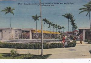 Florida Fort Lauderdale Fountain & Shoppoing Center At Bahia Mar Yacht Basin ...