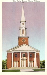 Alabama Cullman First Baptist Church Curteich